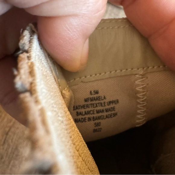 Marc Fisher Marela tan leather pointed toe block heel boots size 6.5 - Picture 7 of 10